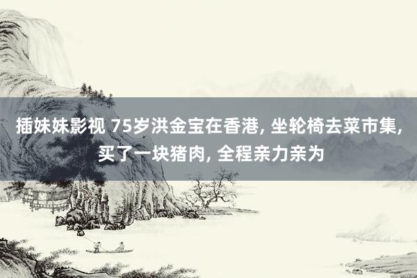 插妹妹影视 75岁洪金宝在香港, 坐轮椅去菜市集, 买了一块猪肉, 全程亲力亲为